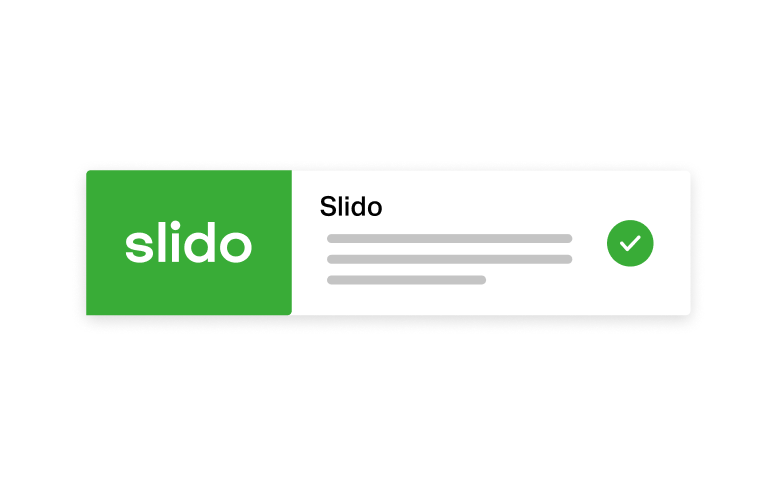 Add Slido into your event app.